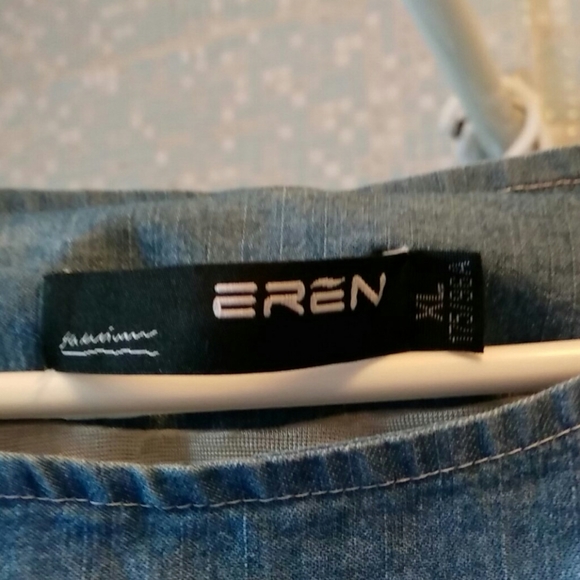 EREN Jean Top with pearly and lace - Picture 5 of 5